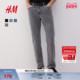 长裤 HM男装 1008549 复古水洗牛仔裤 中腰弹力棉质5袋式 牛仔裤 春季