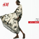 宽松度假风卡夫坦连身裙1291058 新款 HM女装 花卉连衣裙2025年冬季