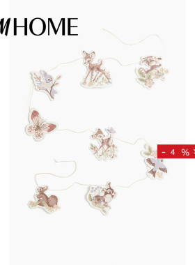 【迪士尼联名系列】HM HOME家居用品小鹿斑比装饰拉花1248850