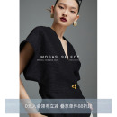 无袖 酷飒气质收腰显瘦一粒扣不对称西装 现货 马甲背心女 Mogas