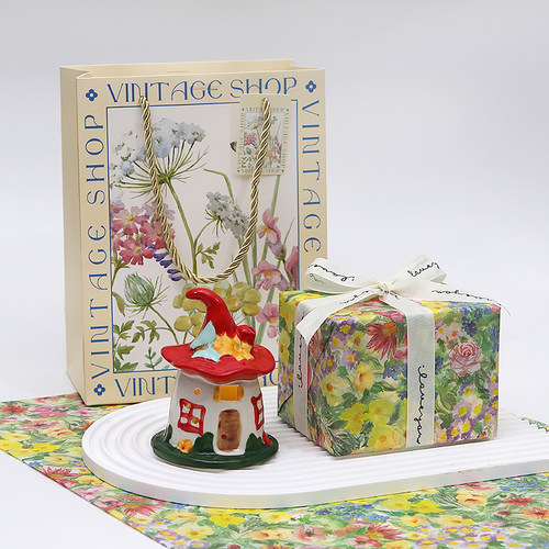 陶瓷魔法屋氛围感小夜灯礼盒礼物