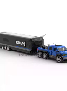 适用乐高MOC-164981福特猛禽6x6卡车 砖叔车队拖车拼装积木玩具男