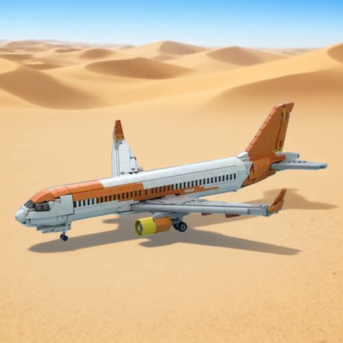 易捷航空A320客机积木模型