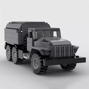 适用乐高MOC-156333乌拉尔卡车益智拼装小颗粒积木模型摆件玩具