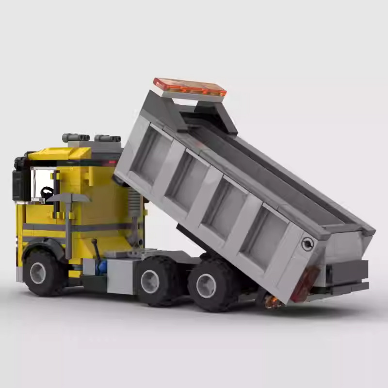 MOC-89591国产积木玩具套装重型卡车运输翻斗车工程车模型益智男