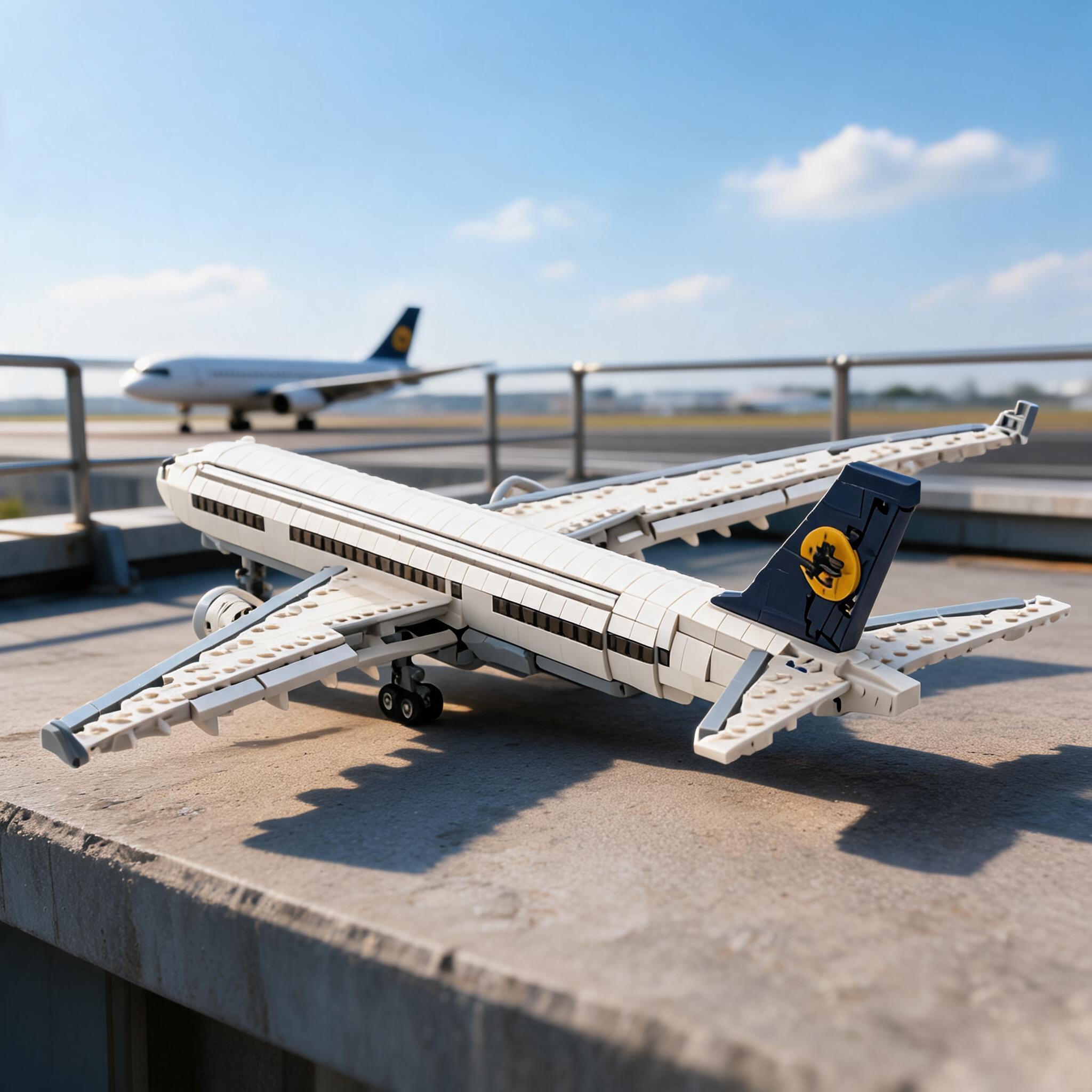 MOC-255711汉莎航空空客A330-300客机拼搭积木飞机模型益智玩具男