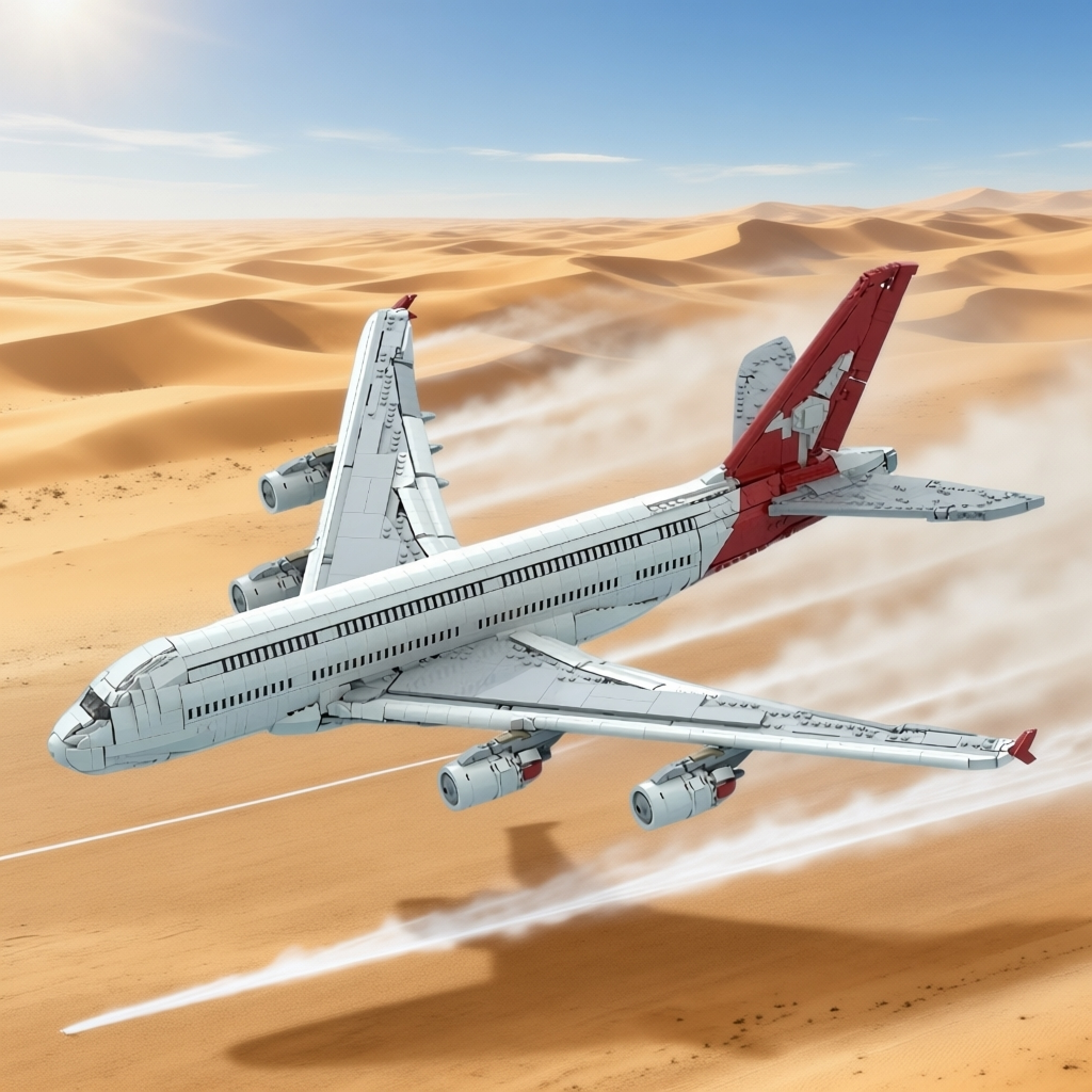 澳航A380客机拼装积木模型
