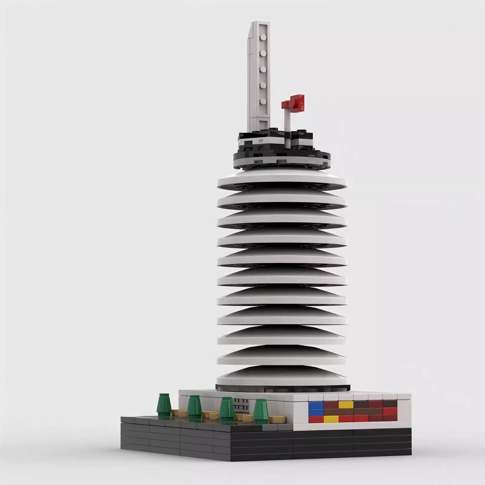 MOC-39523国会大厦档案馆1:650比例建筑模型益智男拼插积木套装