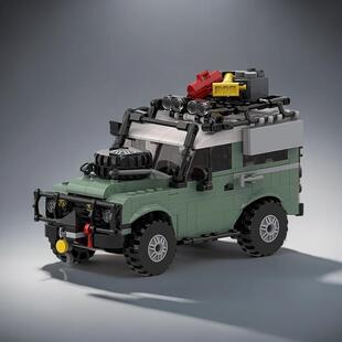MOC-144320 迷你路虎卫士 益智拼装积木 经典越野车玩具男孩礼物