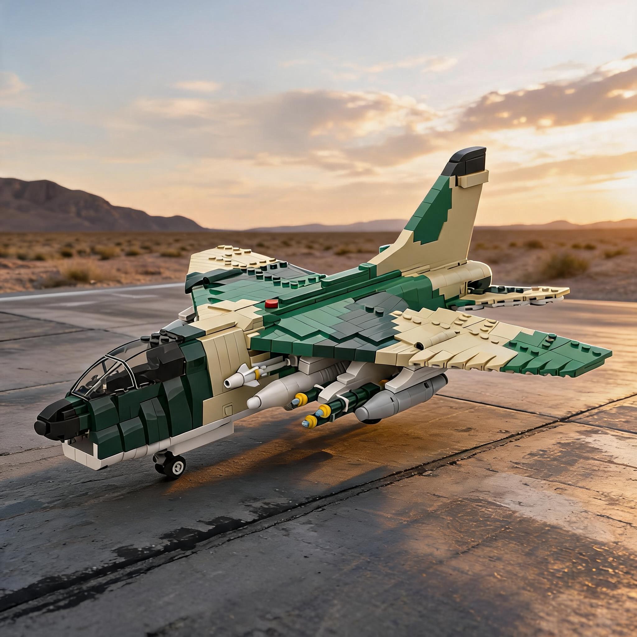 A-7D海盗船II135飞机积木模型