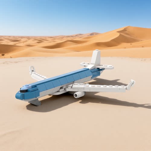 迷你波音737-800积木模型