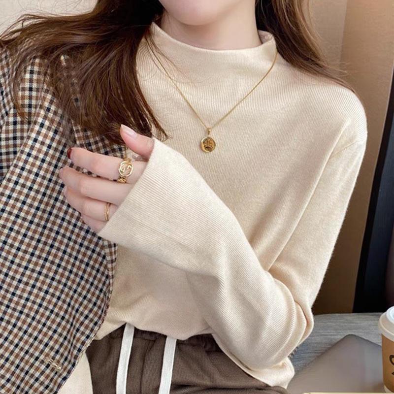 怡香婷半高领打底衫秋冬内搭