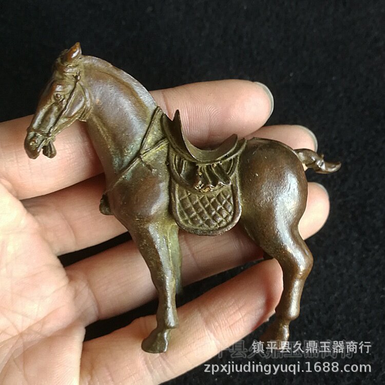 古玩铜器批发 仿古铜器小马小摆件家居办公铜器小摆件饰品古玩