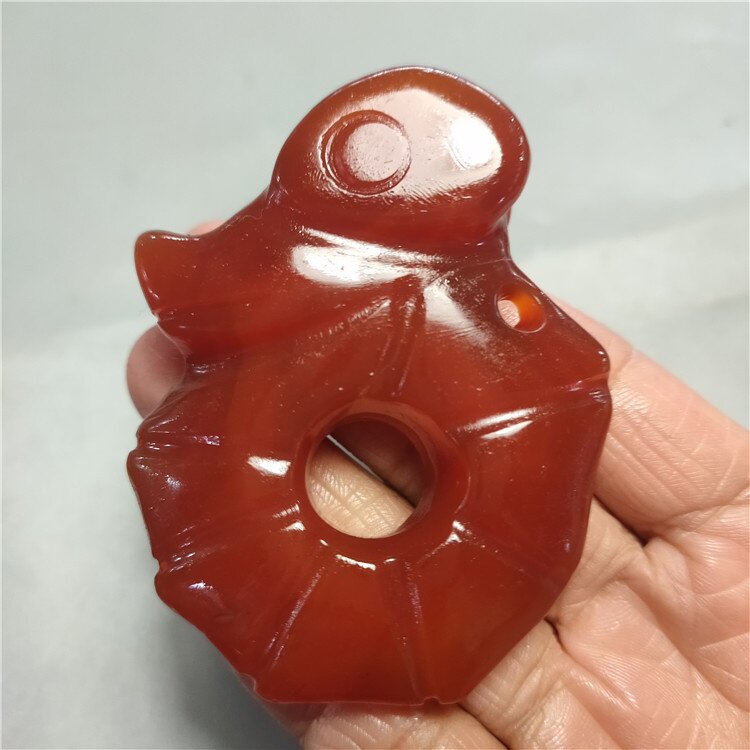供应珠宝仿古老红玛瑙红山文化玉猪龙挂件玉吊坠手把件玉佩批发