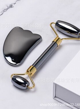 太赫兹能量石脸部按摩器刮痧板蘑菇头多晶硅矿石按摩仪直播
