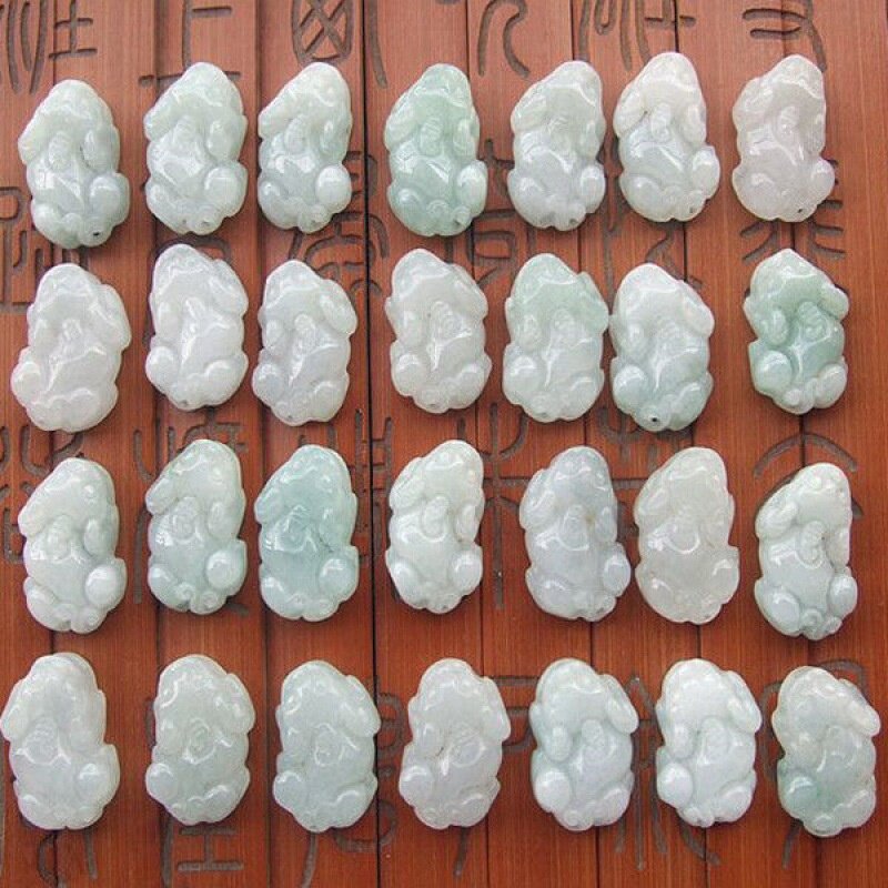 缅甸翡翠A货迷你小貔貅挂件di小巧配可做吊坠手链脚链钥匙链包链
