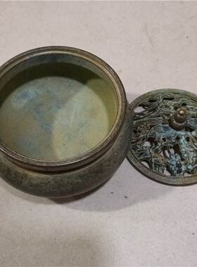 古玩仿古做旧工艺品铜香炉老包浆三足香炉家居饰品摆件批发