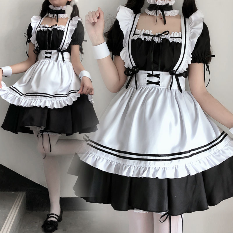 女仆装日系COS可爱学生连衣裙大佬洛丽塔套装二次元大码服装日常