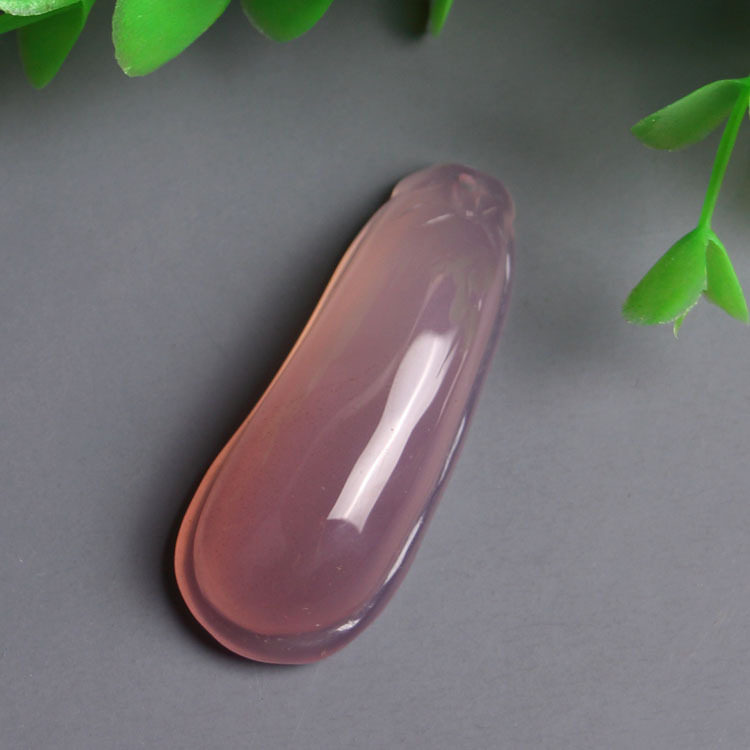 天然玛瑙吊坠手工福瓜呱呱来财冰透白玉髓玉器饰品挂件