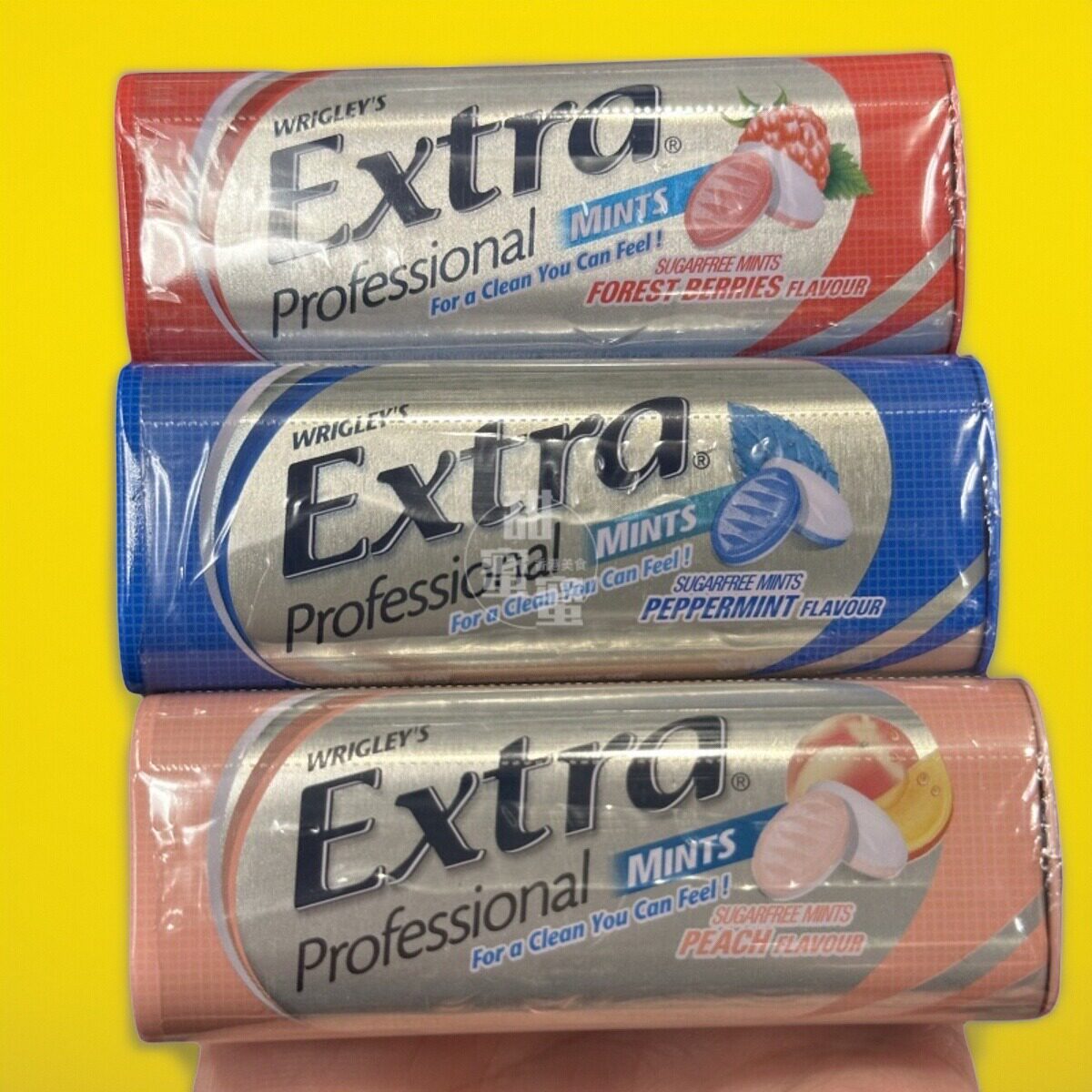 益达进口EXTRA薄荷西瓜水蜜桃糖