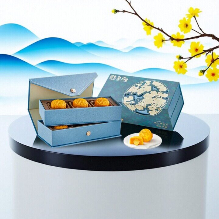 米芝莲香港网红港式月饼皇玥特浓猫山王榴槤流心奶黄月饼中秋送礼