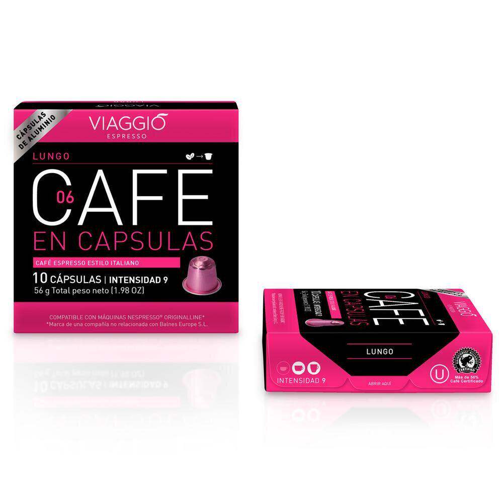 西班牙VIAGGIO Espresso意式长杯咖啡胶囊咖啡10粒盒装咖啡机适用