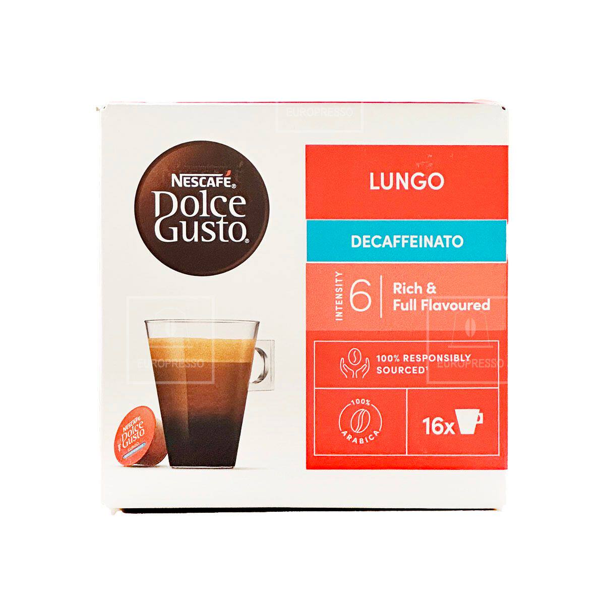 Dolce Gusto 香港进口雀巢咖啡机胶囊无咖啡因长杯香醇黑咖啡16粒