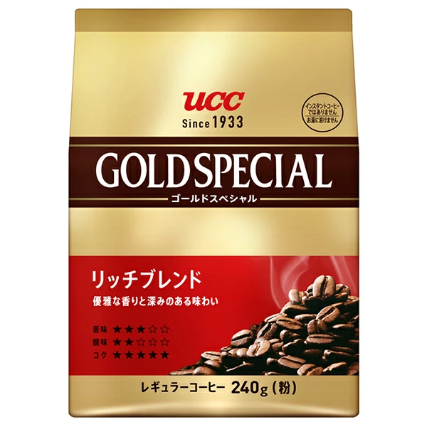 UCC 金牌蒸馏咖啡粉浓郁醇厚香气浓郁醇厚办公室上班族提神进口版