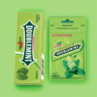 香港进口绿箭香口胶 - 薄荷 15 片装 绿箭香口胶35g袋装