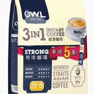 三合一即溶咖啡特浓型速溶咖啡粉袋装800g