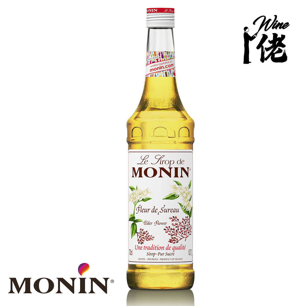 进口MONIN MONIN洋甘菊糖浆700ml不含任何人工添加剂天然原料制成