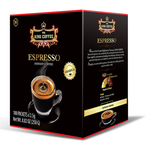 TNI KING COFFEE 意式特浓咖啡2.5gx100包回甘悠长浓香办公室提神