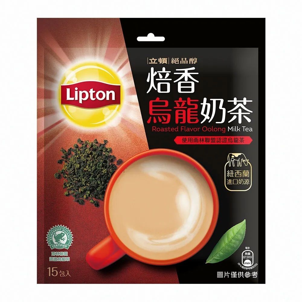 立顿绝品醇焙香乌龙奶茶19gx15包袋纽西兰进口奶源冲泡速溶办公室