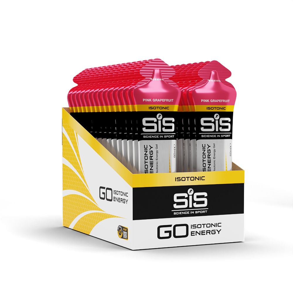 isotonic energy 粉红西柚味渗透能量果冻60MLX6健身能量补充啫喱