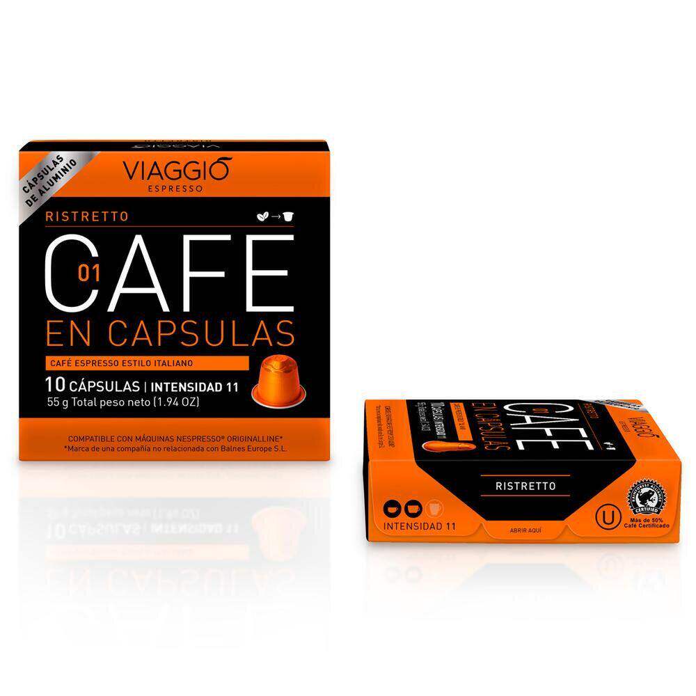 西班牙VIAGGIO Espresso精粹浓缩胶囊咖啡10粒盒装咖啡机适用