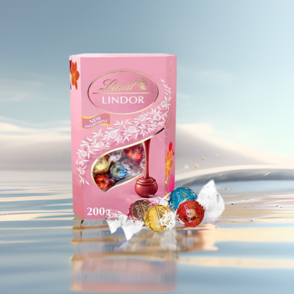 香港进口代购新年礼盒节日送礼瑞士莲精选软心朱古力粉红限量版