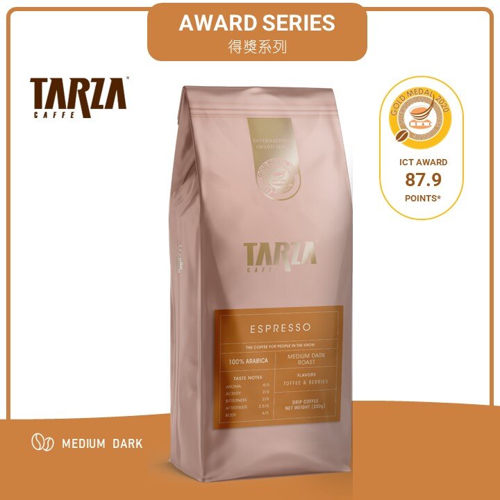 香港代购-TARZA-Espresso 意式特浓咖啡豆200g(新包装)