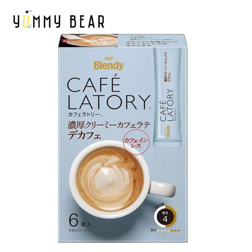 进口AGF Blendy 即冲低咖啡因浓厚拿铁6条入结合了富含奶油的牛奶