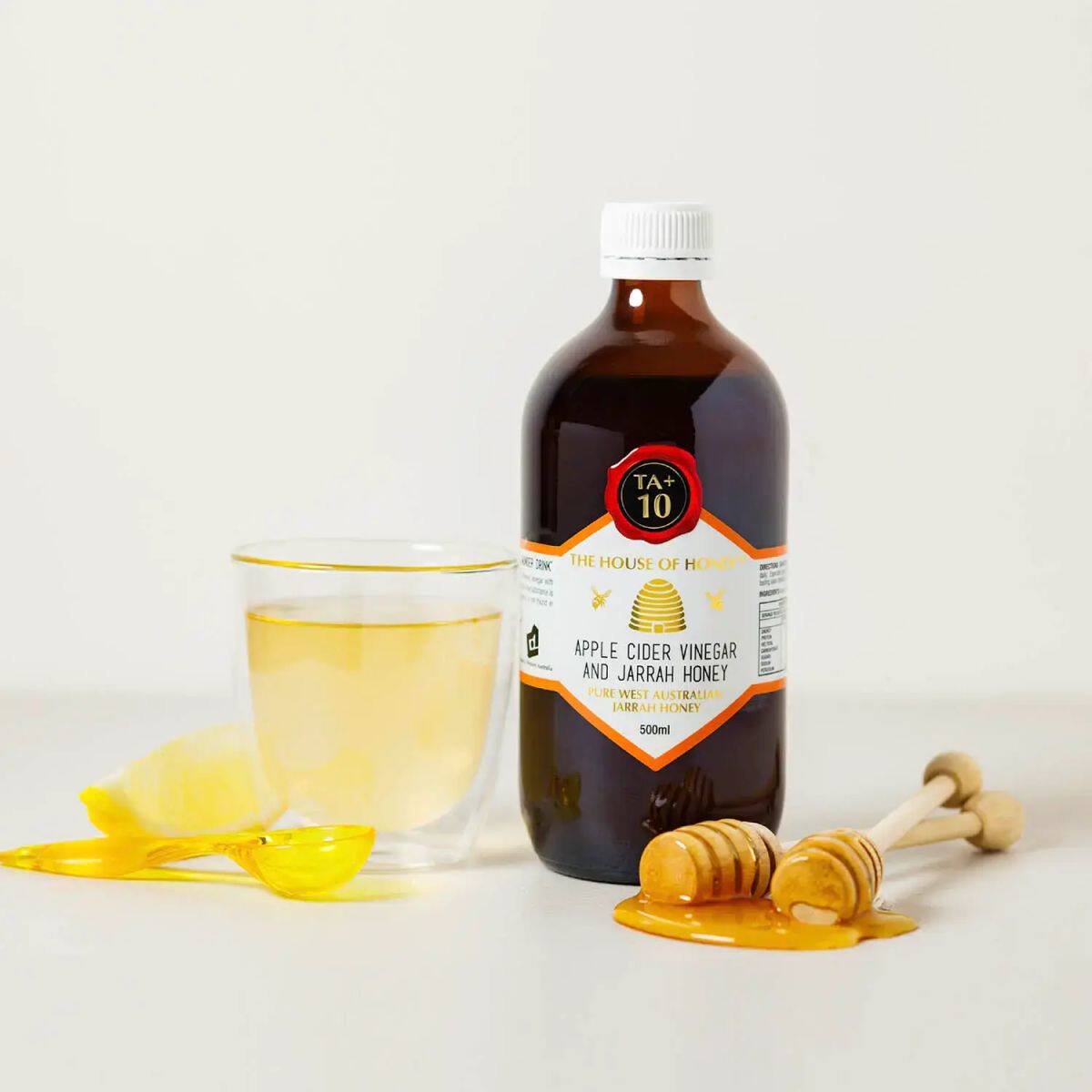 The House of Honey 极纯Jarrah红柳桉蜂蜜苹果醋500ml天然养生版