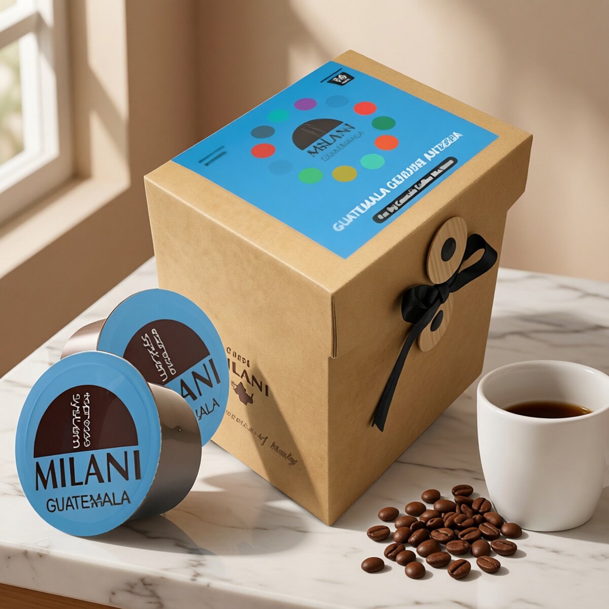 Caffe Milani进口意大利咖啡胶囊口感醇厚丰富浓香四溢办公冲泡版