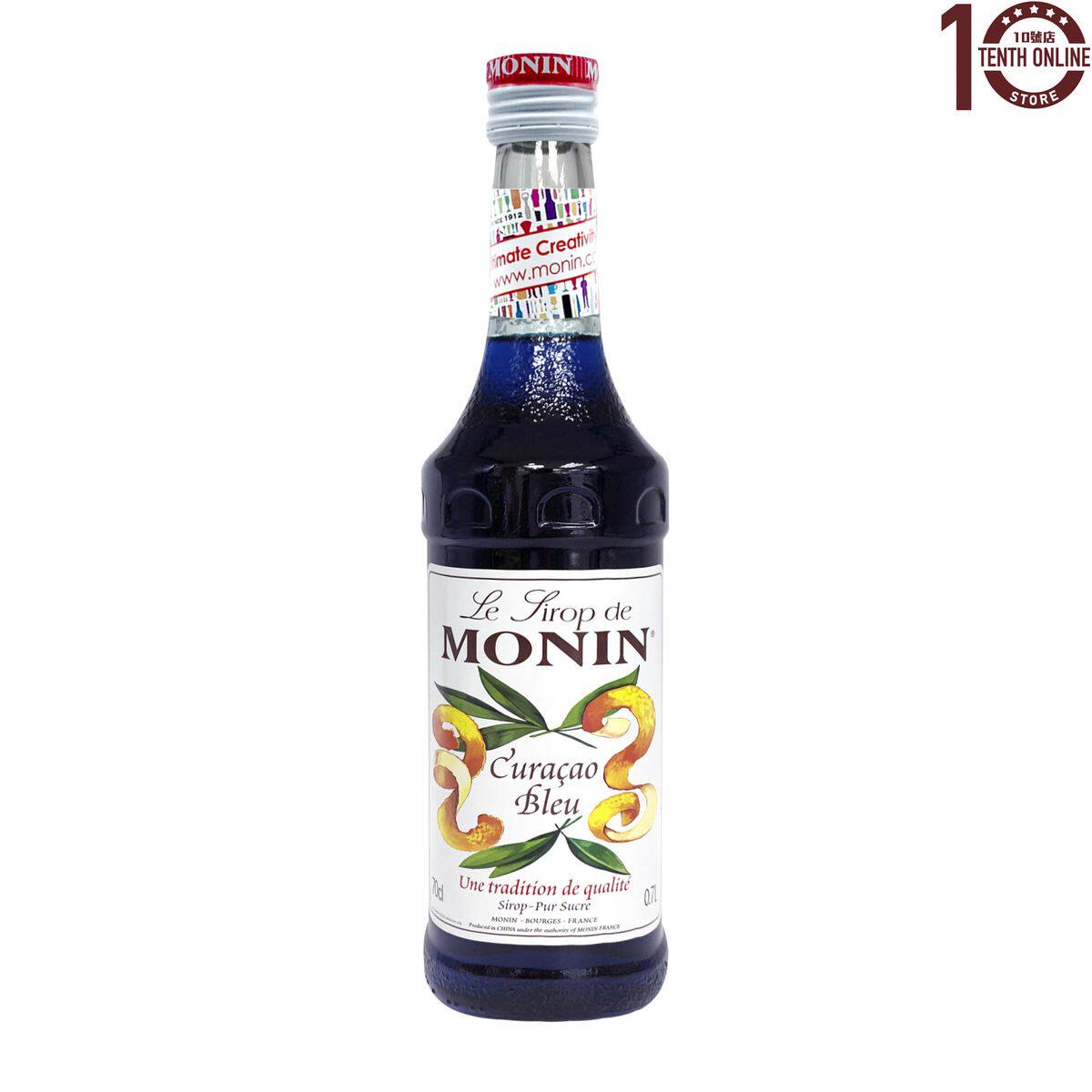 进口版MONIN蓝橙力娇酒糖浆700ml蓝橙烘焙原料调味瓶装莫林调味品