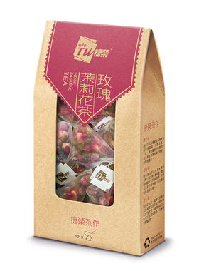 捷荣玫瑰茉莉茶2.5克X10包原叶茶包早春鲜嫩绿茶芬芳馥郁清香脱俗