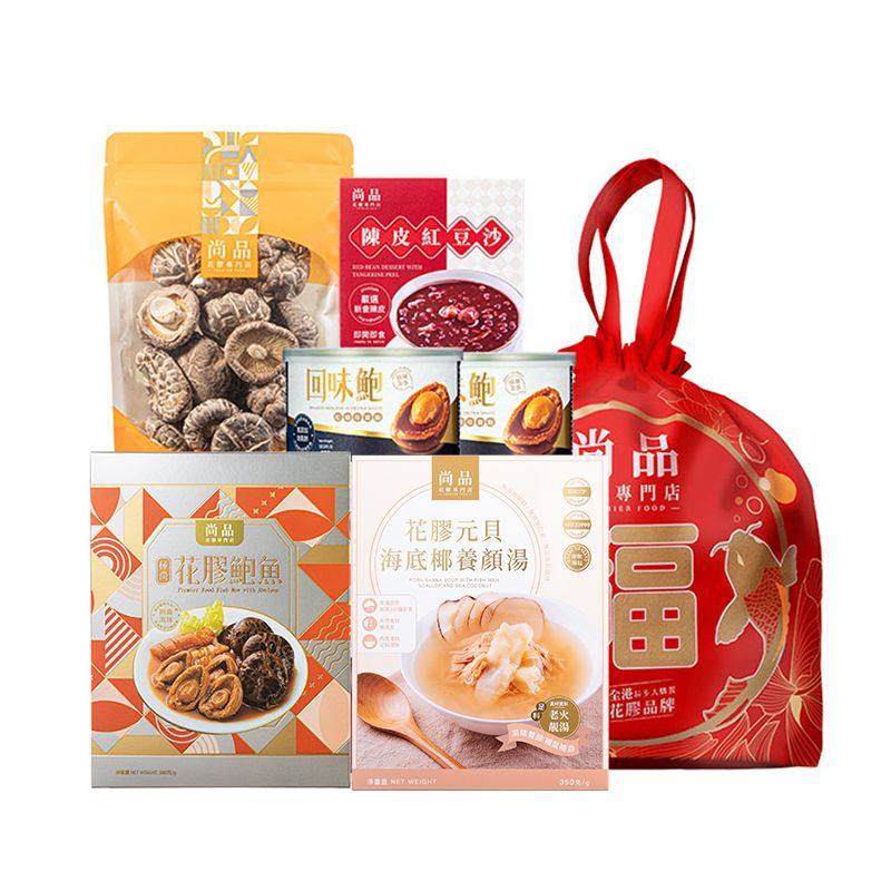 尚品 - 新年花胶鲍鱼至抵福袋1套6件即食鲍鱼新年送礼年货尊贵