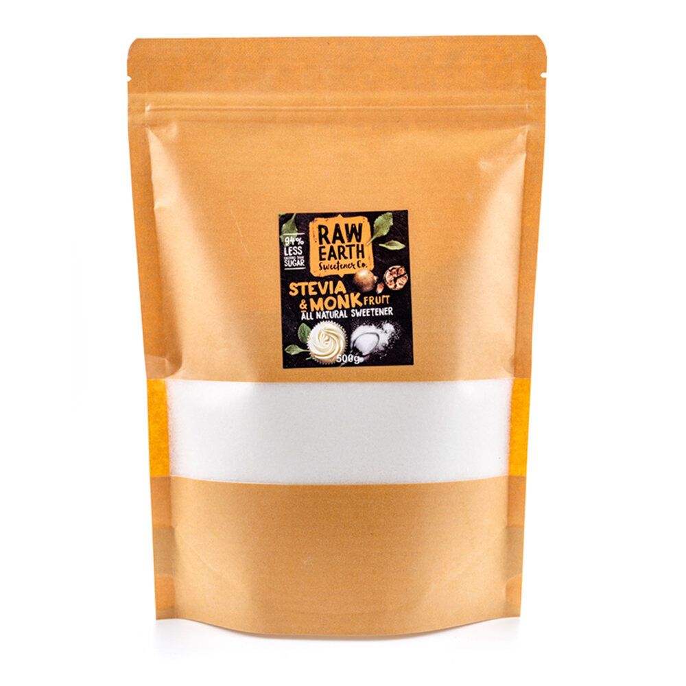 raw earth 罗汉果甜菊糖代糖经济装零糖/升糖指数天然500克调味品