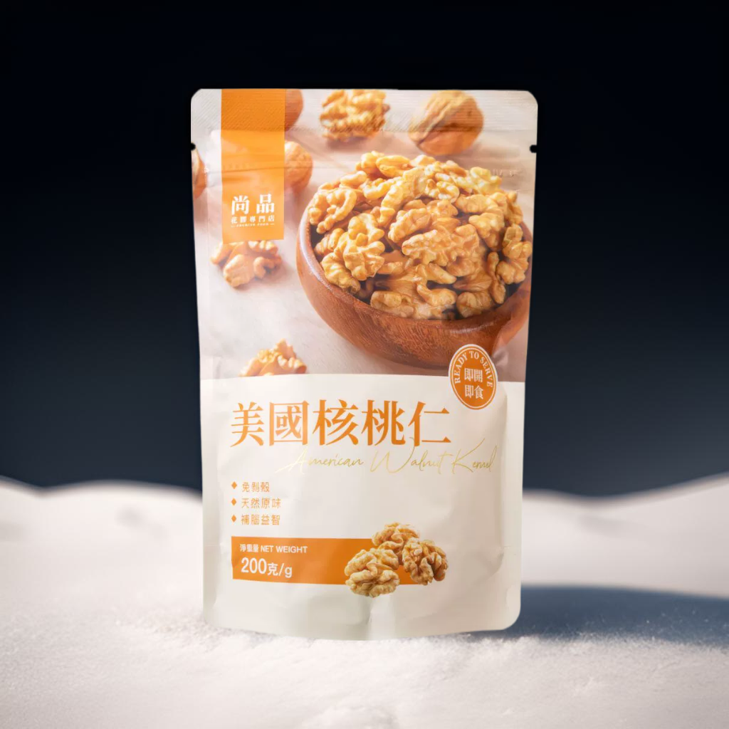 尚品美国核桃仁无添加大颗粒无漂白手选烘焙师专用原材料200克