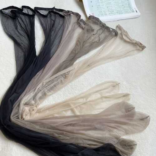 0.1D超薄透明丝滑柔软舒适一线裆通体无痕全透明丝袜带脚型连裤袜