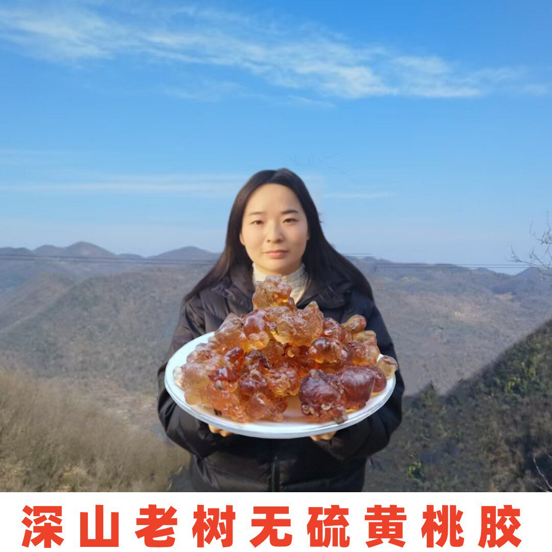 桃胶无杂质雪燕桃胶皂角米银耳组合500g包邮特级食用天然野生桃胶