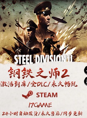 钢铁之师2 STEAM游戏全球区激活码cdk全dlc 永久入库