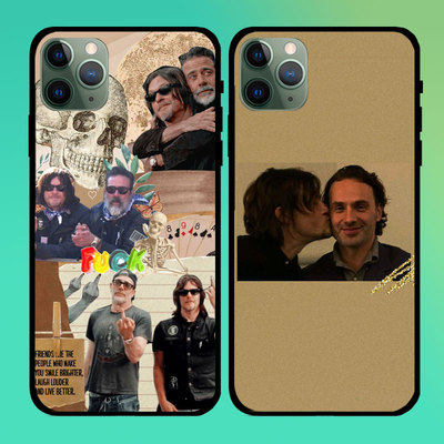 行尸走肉The Walking Dead适用苹果14promax手机壳iPhoneXR黑色软壳欧美个性