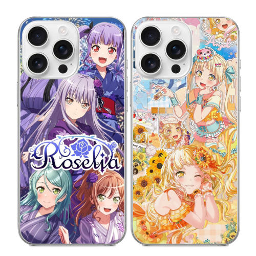 适用iphone16苹果17promax手机壳安卓OPPO透明软壳小米华为pura乐队Roselia BanG Dream周边宇田川亚子冰川